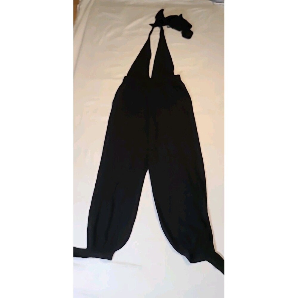 Backless Black Halter Jumpsuit Med-Large